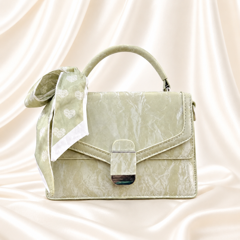 Sage Green Scarf Handbag