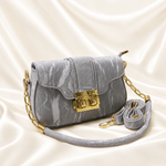 Grey Marble Shoulder Bag