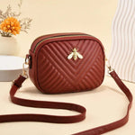 Honeybee Quilted Crossbody Bag