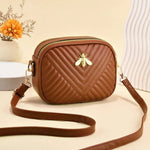 Honeybee Quilted Crossbody Bag