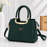 Textured Marble Pattern Top-Handle Satchel