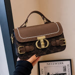 Flap Satchel Bag with Buckle
