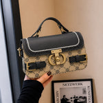 Flap Satchel Bag with Buckle