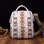 Aztec Geometric Patterned Travel Backpack