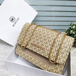 Designer Monogram Convertible Chain Shoulder Bag