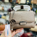Elegant Floral Charm Structured Handbag