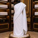Luxury Checkered Pattern Cotton Ihram Set