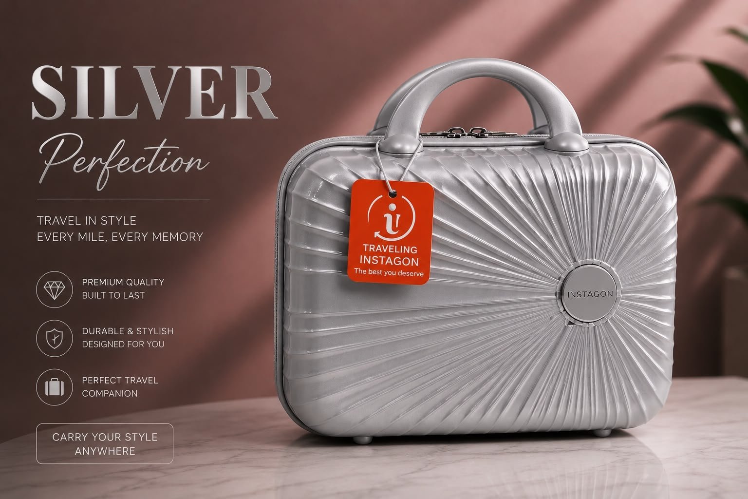 Instagon Hardshell Vanity & Travel Case